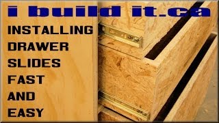 How To Install Drawer Slides Fast And Easy [upl. by Anima646]