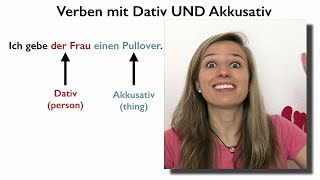 Verbs with Accusative AND Dative in German [upl. by Madonia]