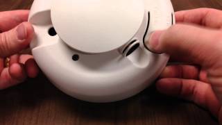 How To Change Smoke Detector Batteries in GE amp Interlogix Part  TX6010011 [upl. by Ahsocin]