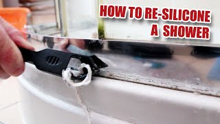 How to PROPERLY ReSilicone a Shower [upl. by Porte]