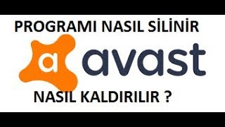 Avast Antivirüs Programı Kaldırma  Silme  Programsız [upl. by Aulea]