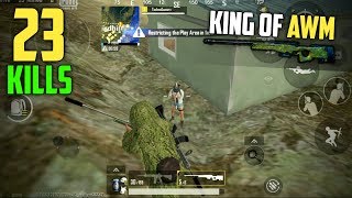 PUBG Mobile Lite 23 Kills Gameplay  AWM Destruction in New Erangle Map [upl. by Ibbie434]