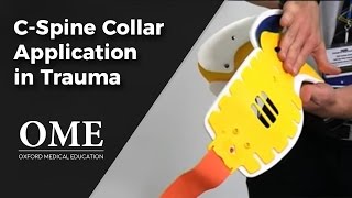 CSpine Collar Application in Trauma [upl. by Stewart]