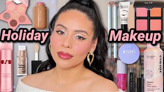 EASY HOLIDAY MAKEUP ✨💋 2 Lip Combos  Favorite Products [upl. by Reste]