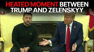 Trump Zelensky meeting FULL fiery exchange at White House [upl. by Eikcim]