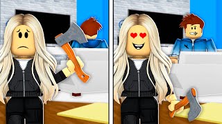 Criminal Falls In LOVE Roblox Brookhaven [upl. by Krefetz970]