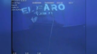 Video shows chilling wreckage of sunken cargo ship El Faro [upl. by Ainessej115]