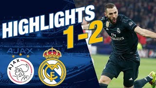 GOALS amp HIGHLIGHTS  Ajax 12 Real Madrid [upl. by Ilsel]