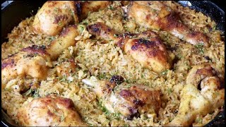 Easy One Pan Chicken And Rice [upl. by Eerb]