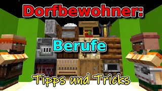 Minecraft Dorfbewohner  Berufe  Tutorial [upl. by Ekim]