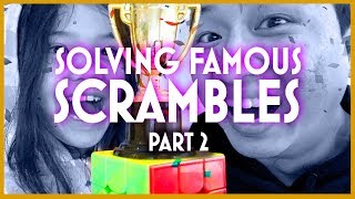 PART 2 How Fast Can We Solve These Famous 3x3 Rubiks Cube Scrambles [upl. by Aisetra]