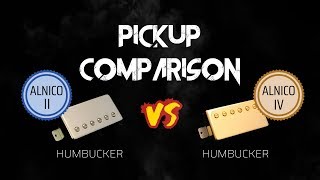 Alnico 2 vs Alnico 4 Humbucker Pickup Comparison [upl. by Nanahs495]