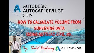 HOW TO CALCULATE VOLUME FROM SURVEYING DATA USING AUTOCAD CIVIL 3D [upl. by Kirkpatrick]