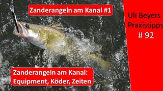 Zanderangeln im Kanal 1 [upl. by Nylireg]