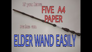 Harry potter  DIY  Elder Wand from A4 paper [upl. by Hollingsworth934]