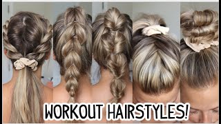 EASY GYMWORKOUT HAIRSTYLES SHORT MEDIUM amp LONG HAIRSTYLES [upl. by Allison368]