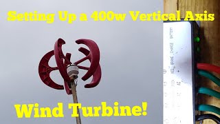 Installing a 400w 12v Vertical Axis wind turbine [upl. by Albion]