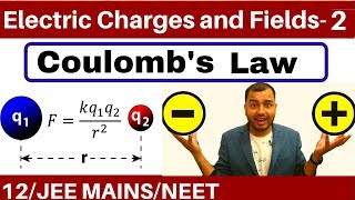 Electric Charges and Fields 02  Coulombs Law and Force Between Multiple Charges JEE MAINSNEET [upl. by Kcerred]