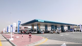 Look Inside ADNOCs first service station in Dubai [upl. by Ahsitel370]