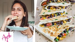 Vegetarian Quesadillas  Cooking With Ayeh [upl. by Glick290]