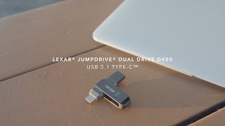 Lexar® JumpDrive® Dual Drive D400 USB 31 TypeC™ [upl. by Atsirc]