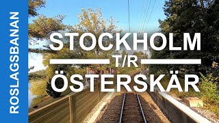 TRAIN DRIVERS VIEW Stockholms ÖstraÖsterskär roundtrip Narrow gauge [upl. by Ardnosak]