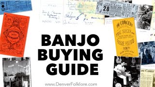 Banjo 101 Buyers Guide [upl. by Mcgurn]