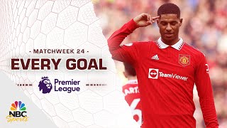 Every Premier League goal from Matchweek 24 202223  NBC Sports [upl. by Zabrina]