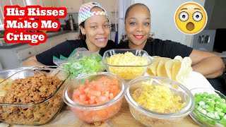 HOMEMADE LOADED CHEESY TACOS MUKBANG [upl. by Mckeon]