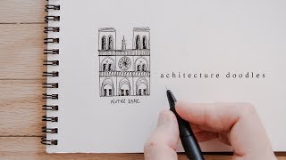 How To Draw Buildings  Architecture Doodles For Beginners [upl. by Carmen369]