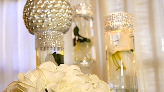 DIY  Dollar Tree Wedding Bling Centerpieces [upl. by Edia929]