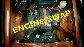 Opel Kadett C 20 16v walk around Guide Engine Swap ombygbuildumbau [upl. by Yardna]