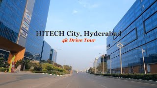 HITECH City 4k Drive Tour  Hyderabad  Knowledge City  Mindspace  India  60 FPS [upl. by Oicafinob]