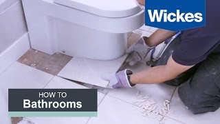 How to Tile Around a Toilet with Wickes [upl. by Eenahpets]