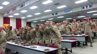 Us Marines at camp Pendleton singing quotDays of Elijahquot [upl. by Stokes762]