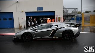 Lamborghini Veneno  Revs and Exclusive Track Footage [upl. by Eel]