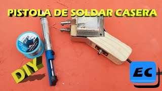 Como hacer un cautin casero Electric soldering iron DIY [upl. by Sandry]