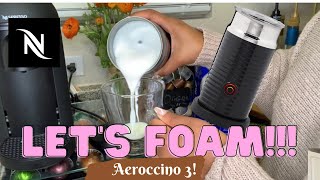 How To Foam Milk With Aeroccino 3 Make Coffee With Foam Tips amp Tricks  Easy Foamed Latte Recipe [upl. by Chaing933]