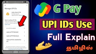 How To Use Google Pay UPI Ids Full Explain in Tamil  Google Pay Transaction Problem Solve [upl. by Trepur20]