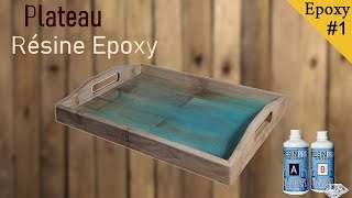 Un Plateau En Bois Et Résine Epoxy [upl. by Drol]