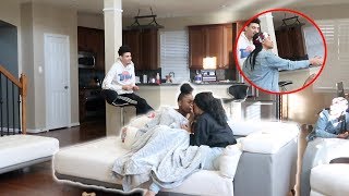 CAUGHT KISSING ANOTHER GIRL PRANK ON GIRLFRIEND FT CIERRA AND JORDAN [upl. by Oinolopa]