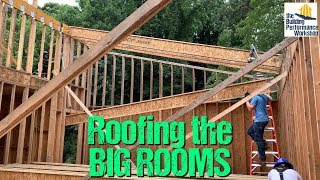 Framing a Big Roof with IJoist Rafters [upl. by Meyeroff]