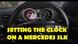 How to set the clock on a Mercedes SLK [upl. by Eiramana]