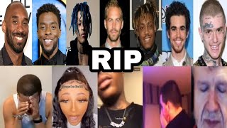 Live reactions to celebrity deaths [upl. by Airehs]