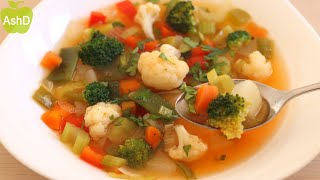 Cómo hacer SOPA DE VERDURAS Casera y Saludable SIN grasa [upl. by Rizzi]