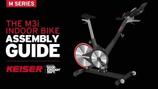 Keiser M3i Indoor Stationary Bike Assembly Guide [upl. by Ardnasal601]