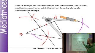 Tracé des Médiatrices dun triangle quelconque [upl. by Ariam778]