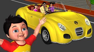 Driving in My Car Song  We Are Going in Our Car  3D Nursery Rhymes amp Songs for Children [upl. by Leone]