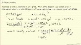 Unit Conversion Example 1 [upl. by Juan]