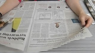 Pure Newspaper ASMR No Talking [upl. by Atiugal448]